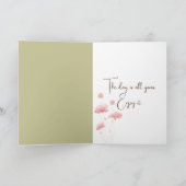 Aquarellbär mit einem Geburtstagsgeschenk Karte (Innenseite)