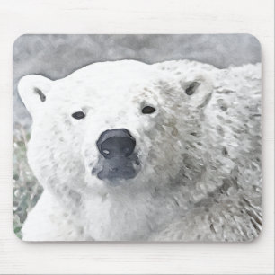 Aquarellbär Mousepad