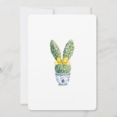 Aquarellbär Ostern Brunch und Eierjagd Einladung (Rückseite)