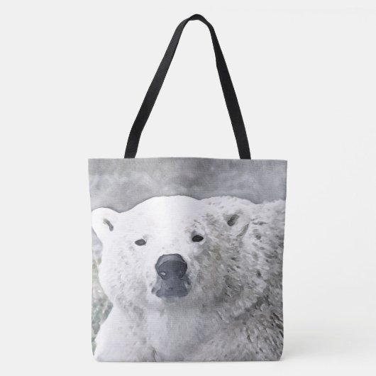 Aquarellbär Tasche (Vorderseite)