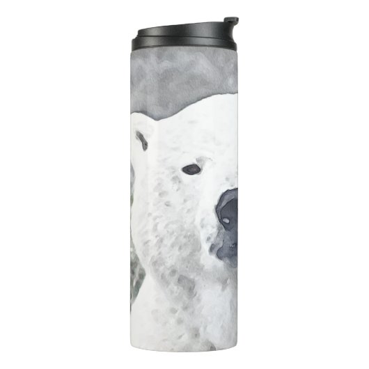 Aquarellbär Thermosbecher (Nach links gedreht)