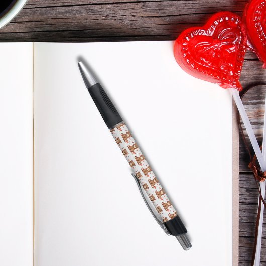 Aquarellbär Valentinstag Kugelschreiber