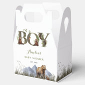 Aquarellbären-Abenteuer Moss Green Oh Boy Geschenkschachtel (Geöffnet)