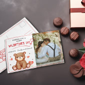 Aquarellbären-Fotomodell Valentinstag Postkarte