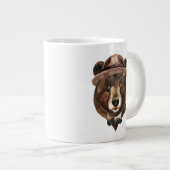 Aquarellbären-Mode Jumbo-Tasse (Vorderseite Rechts)