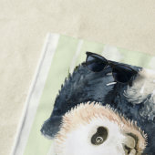 Aquarellbären Panda Bears Mama & Baby in Bamboo Strandtuch (Beispiel)
