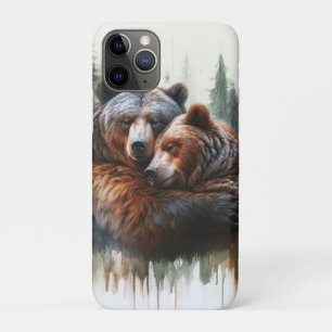 Aquarellbären Rustikale Wildnis Case-Mate iPhone Hülle