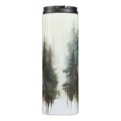 Aquarellbären Rustikale Wildnishochzeit Thermosbecher (Rückseite)