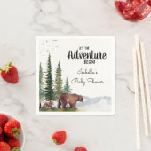 Aquarellbärendusche Serviette (Beispiel)