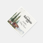 Aquarellbärendusche Serviette (Ecke)