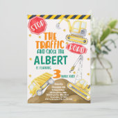 Aquarellbau - Einladung zum Geburtstag (Stehend Vorderseite)