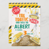 Aquarellbau - Einladung zum Geburtstag (Vorne/Hinten)