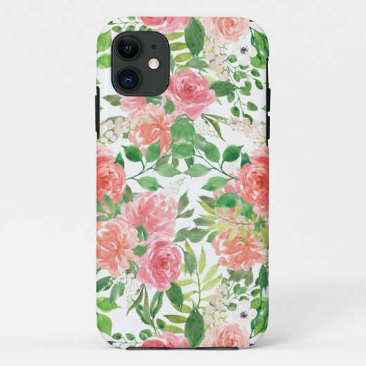 Aquarellbauernhof Rose Case-Mate iPhone Hülle (Rückseite)