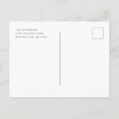 Aquarellbauernhof Rustikales Weihnachtsfest Feiertagspostkarte (Rückseite)