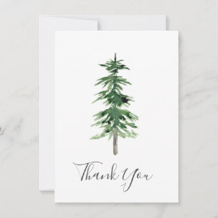 Aquarellbaum Dankeskarte