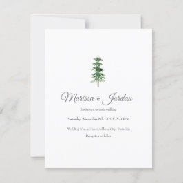 Aquarellbaum Einladung