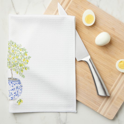 Aquarellbaum Geschirrtuch (Viertel Falte)