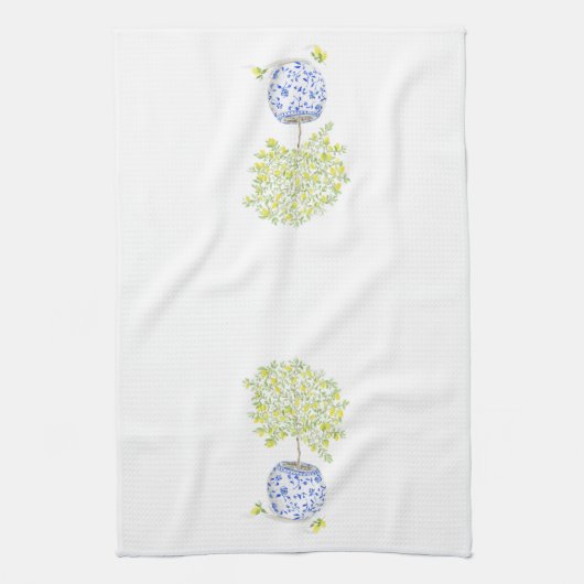 Aquarellbaum Geschirrtuch (Vertikal)