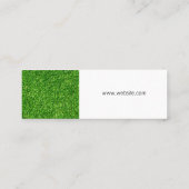 Aquarellbaum | Gras Mini Visitenkarte (Rückseite)