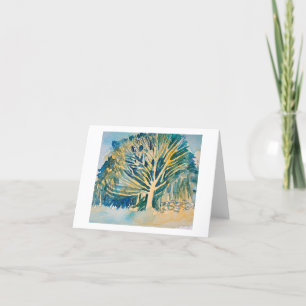 Aquarellbaum Karte