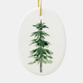 Aquarellbaum Keramik Ornament (Hinten)