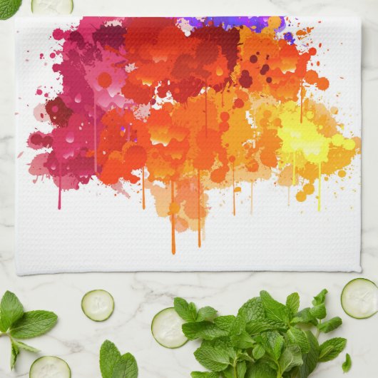 Aquarellbaum Küchentuch (Gefaltet)