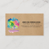 Aquarellbaum | Landflucht Visitenkarte (Rückseite)