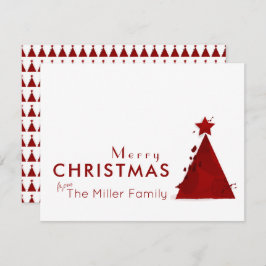 Aquarellbaum Non-Foto Frohe Weihnachtsfamilie Feiertagskarte