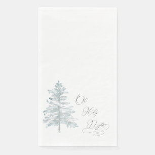 Aquarellbaum Oh Heilige Nacht Serviette