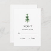 Aquarellbaum RSVP Karte (Vorne/Hinten)