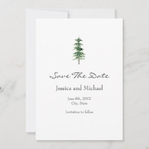 Aquarellbaum Save The Date