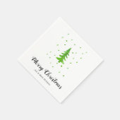Aquarellbaum Serviette (Ecke)