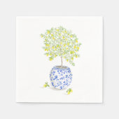 Aquarellbaum Serviette (Vorderseite)