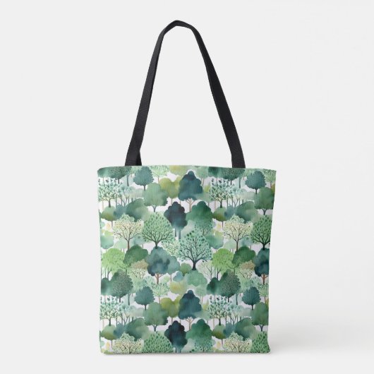 Aquarellbaum Tasche (Rückseite)