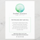 Aquarellbaum Yoga und Wellness Flyer (Vorne)
