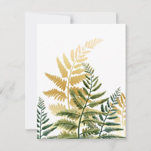 Aquarellbäume 1 mitteilungskarte (Vorderseite)