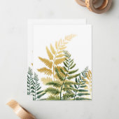 Aquarellbäume 1 mitteilungskarte (Vorderseite/Rückseite Beispiel)