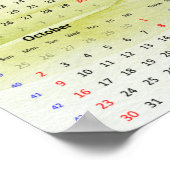 Aquarellbäume 2022 Poster (Ecke)