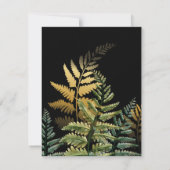 Aquarellbäume 3 mitteilungskarte (Rückseite)