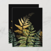 Aquarellbäume 3 mitteilungskarte (Vorne/Hinten)