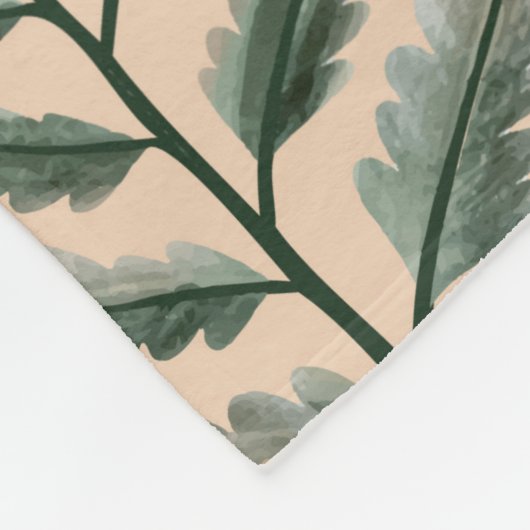 Aquarellbäume 4 fleecedecke (Ecke)