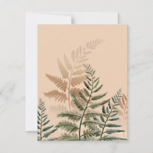 Aquarellbäume 4 mitteilungskarte