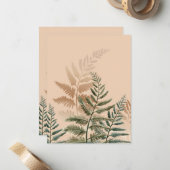 Aquarellbäume 4 mitteilungskarte (Vorderseite/Rückseite Beispiel)