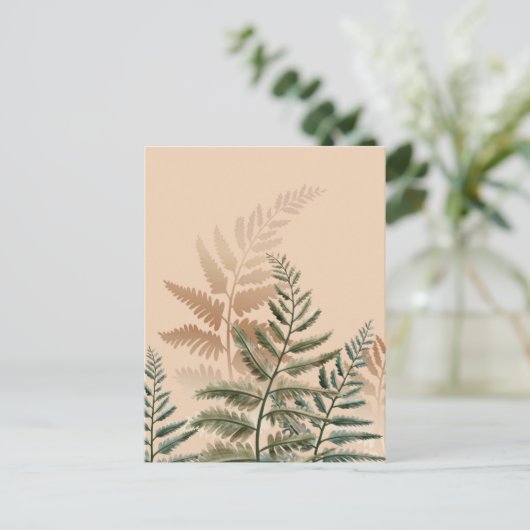 Aquarellbäume 4 postkarte (Stehend Vorderseite)