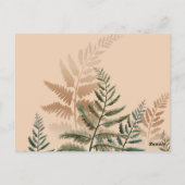 Aquarellbäume 4 postkarte (Rückseite)