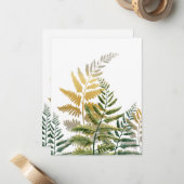 Aquarellbäume 6 mitteilungskarte (Vorderseite/Rückseite Beispiel)