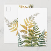 Aquarellbäume 6 postkarte (Vorne/Hinten)