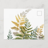 Aquarellbäume 6 postkarte (Rückseite)