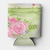 Aquarellbäume auf Golfplätzen Dosenkühler (Vorderseite)