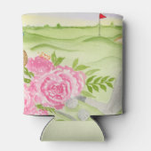 Aquarellbäume auf Golfplätzen Dosenkühler (Rückseite)